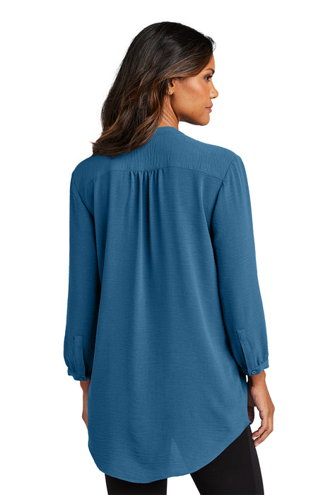 LW713 Port Authority® Women's 3/4-Sleeve Textured Crepe Tunic