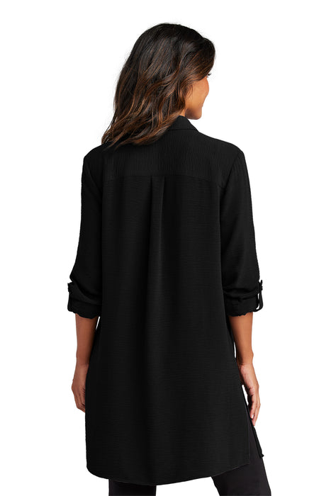 LW715 Port Authority® Women's Textured Crepe Long Tunic