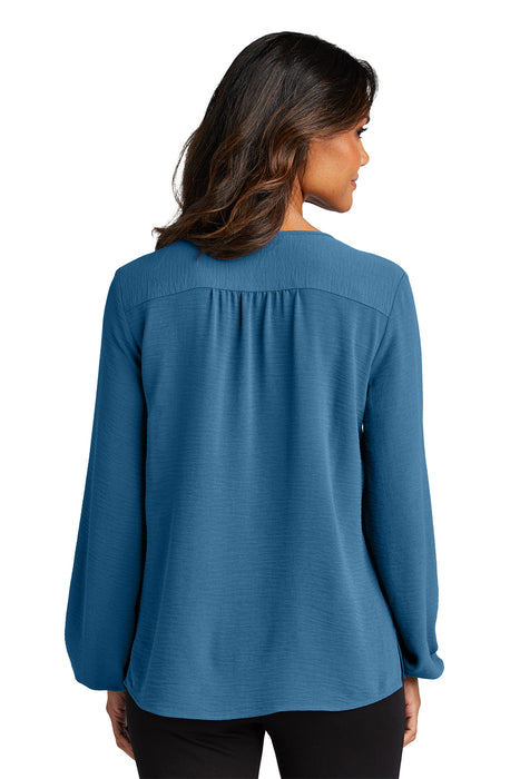 LW714 Port Authority® Women's Textured Crepe Blouse