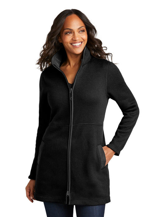 L425 Port Authority® Women's Arc Sweater Fleece Long Jacket