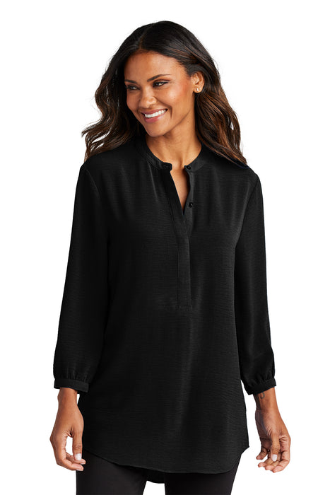 LW713 Port Authority® Women's 3/4-Sleeve Textured Crepe Tunic