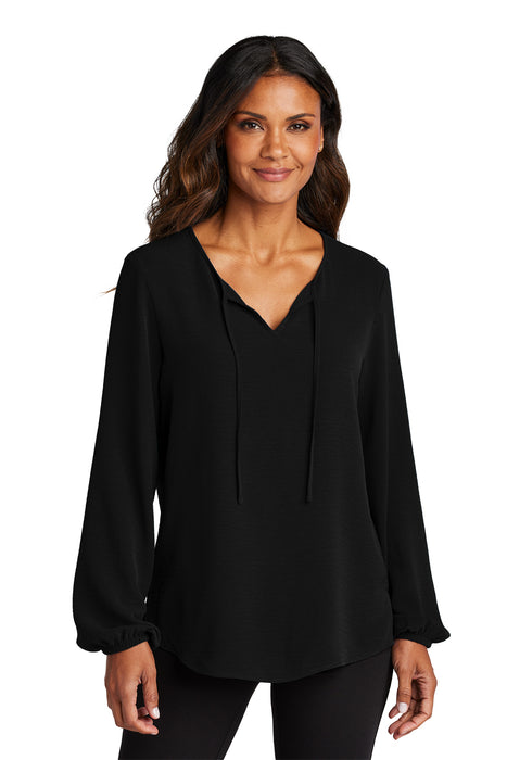 LW714 Port Authority® Women's Textured Crepe Blouse