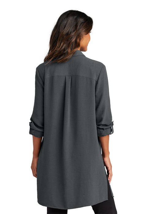LW715 Port Authority® Women's Textured Crepe Long Tunic