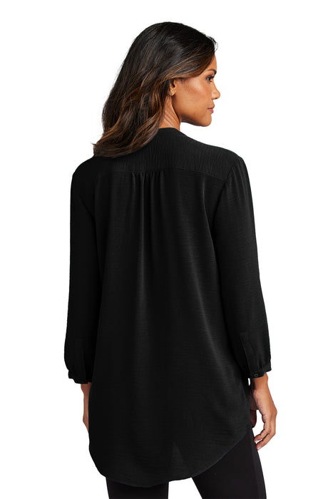 LW713 Port Authority® Women's 3/4-Sleeve Textured Crepe Tunic