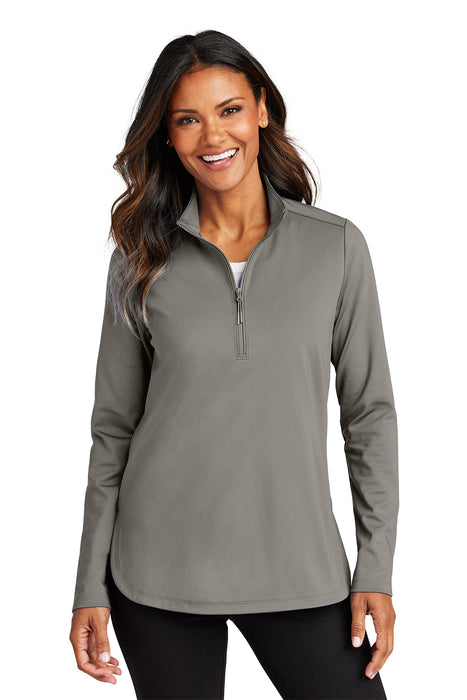 LK880 Port Authority® Women's C-FREE® Double Knit 1/4-Zip