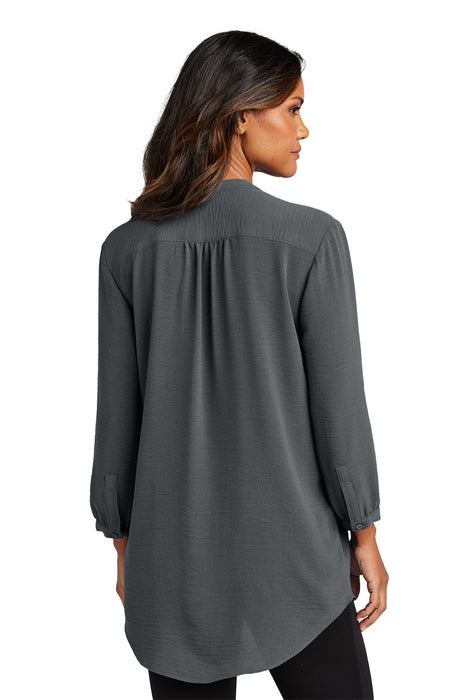 LW713 Port Authority® Women's 3/4-Sleeve Textured Crepe Tunic