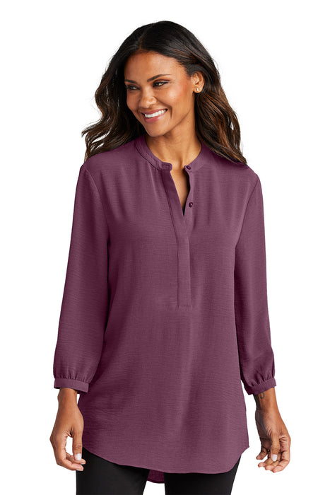 LW713 Port Authority® Women's 3/4-Sleeve Textured Crepe Tunic