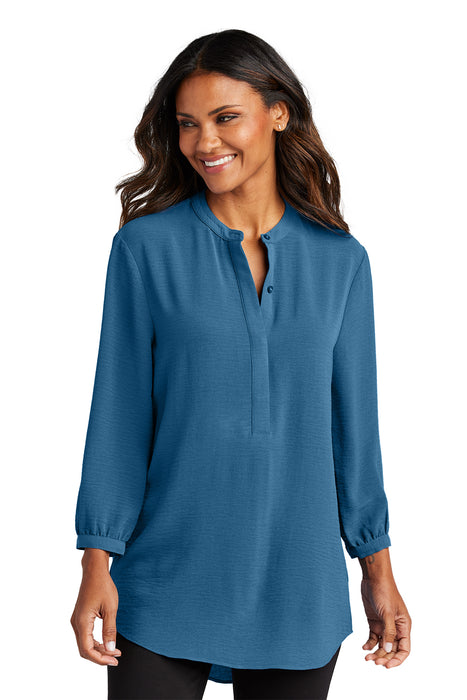 LW713 Port Authority® Women's 3/4-Sleeve Textured Crepe Tunic