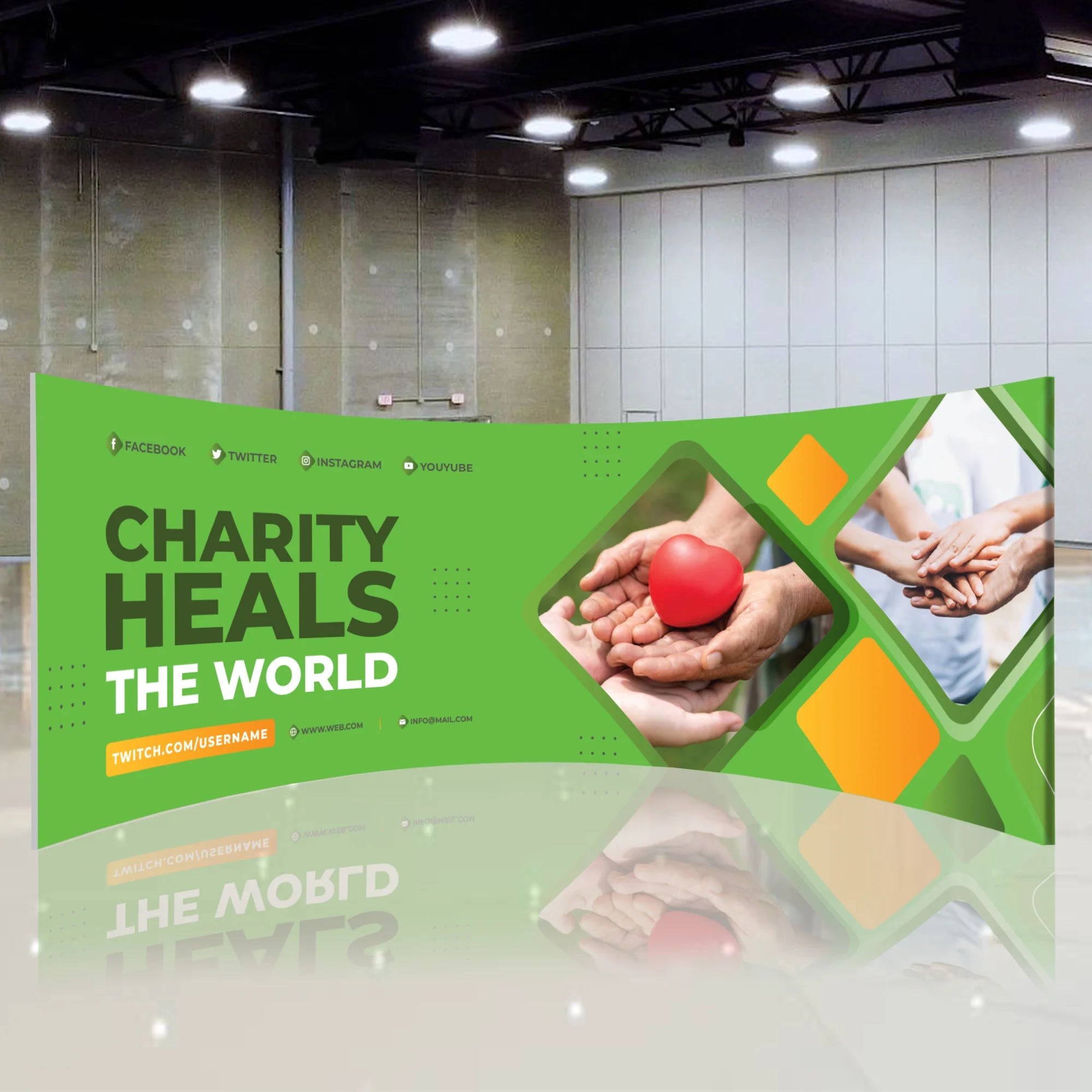 20' C-Shaped Backdrop — Fully Promoted Davie