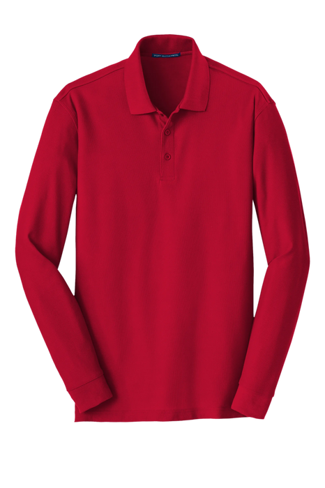 K100LS Port Authority® Long Sleeve Core Classic Pique Polo