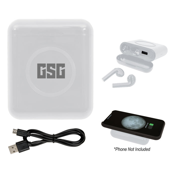 2484 True Wireless Earbuds With Charger & Power Bank