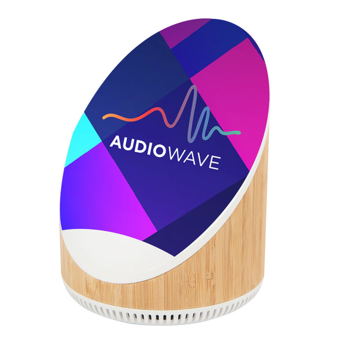 25998 Edgewood Bamboo Speaker & Wireless Charger