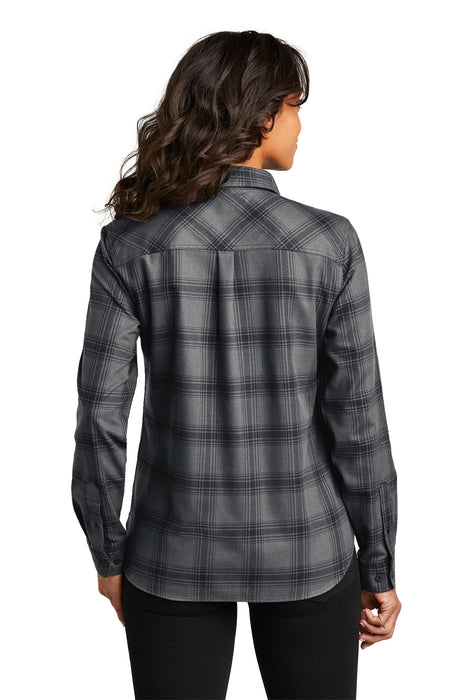 LW669 Port Authority® Women's Plaid Flannel Shirt
