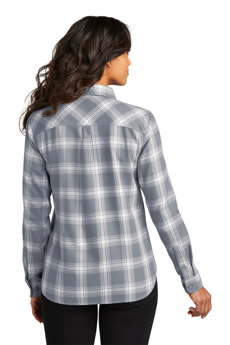 LW669 Port Authority® Women's Plaid Flannel Shirt