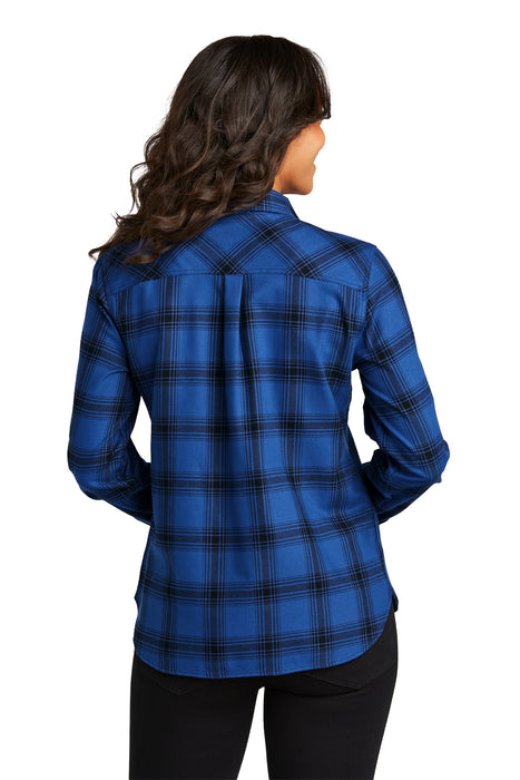 LW669 Port Authority® Women's Plaid Flannel Shirt