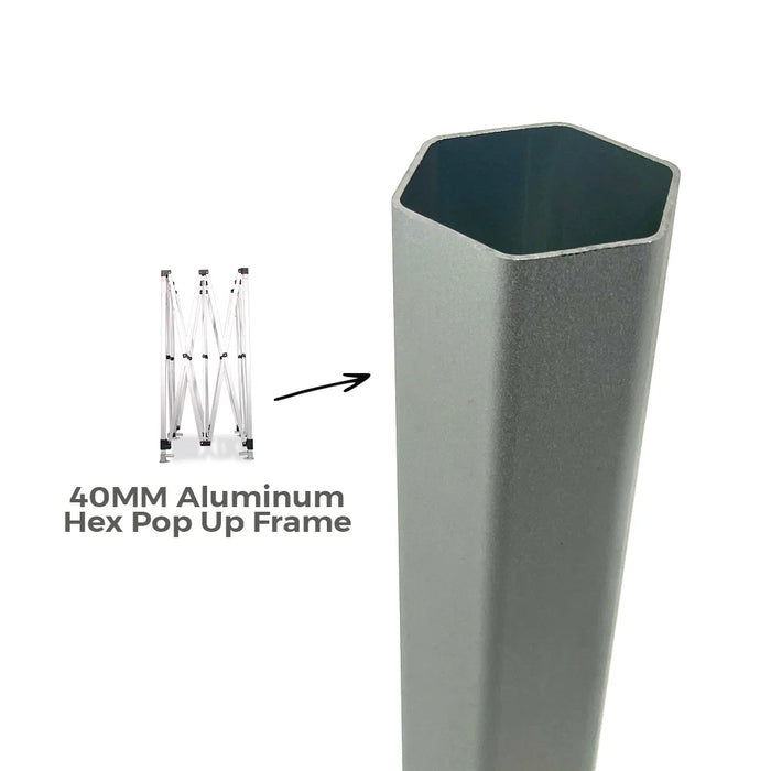 10x15 Premium Tent w/ Full Color Canopy, Back Wall, and Side Walls