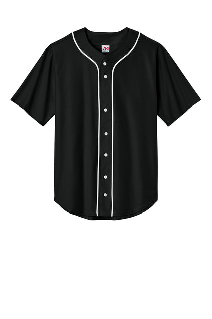 A4N4184 A4 Short Sleeve Full-Button Baseball Top