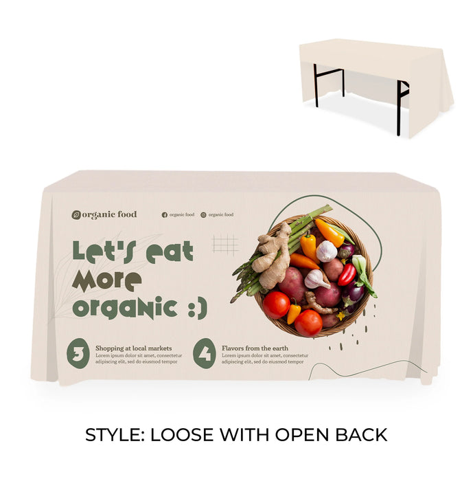 8’ RPET Table Cover LOOSE
