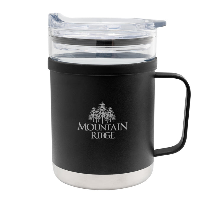 50162 15 Oz. Glass And Stainless Steel Mug