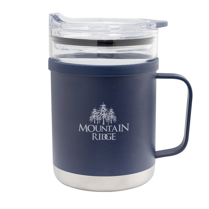 50162 15 Oz. Glass And Stainless Steel Mug