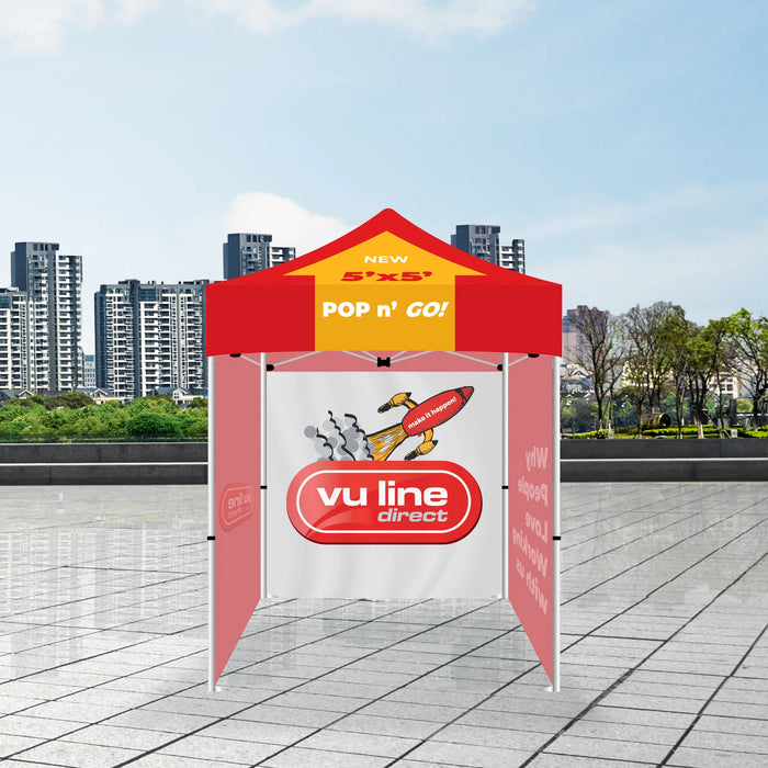 5X5 STANDARD POP-N-GO W/ 3 FULL TENT WALLS