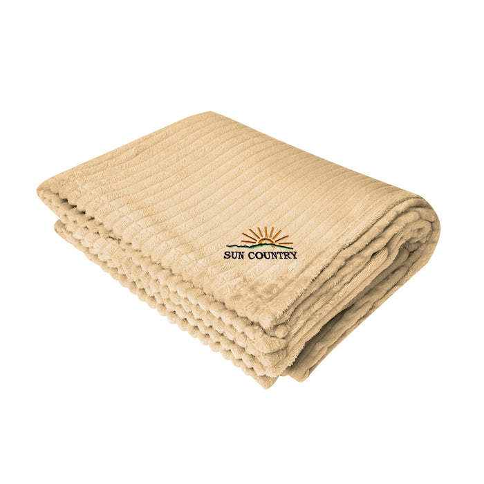 8080 Raleigh Recycled Ribbed Flannel Blanket