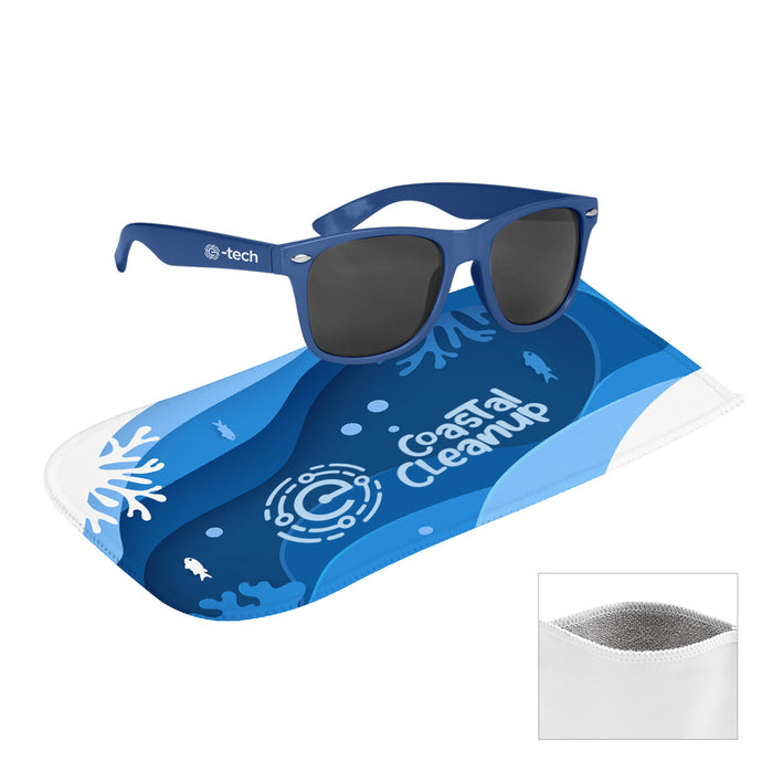 96223 Malibu Sunglasses With Rpet Microfiber Sunglass Pouch