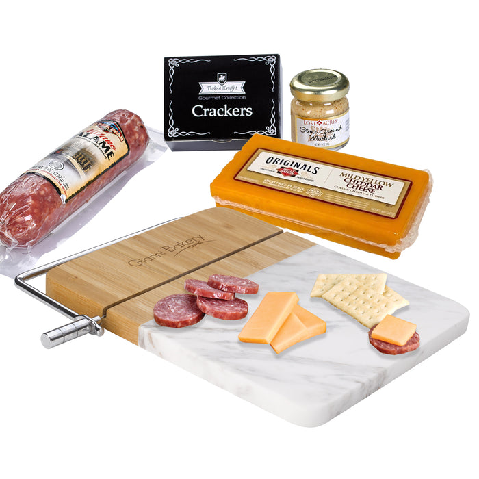 9893 Marble Cutting Board Charcuterie Set