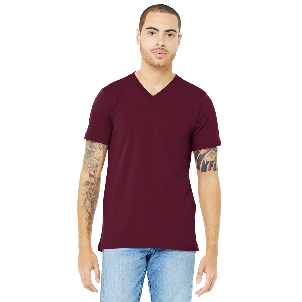 BC3005 Bella+Canvas ® Unisex Jersey Short Sleeve V-Neck Tee — Fully ...