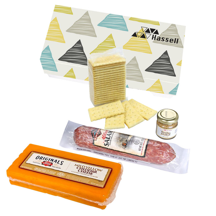 GB2-K Charcuterie Gourmet Meat & Cheese Sampler Set In Gift Box