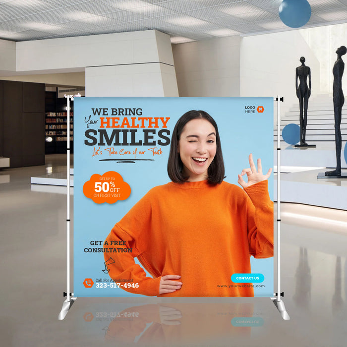 HassleFree™ 8' x 8' Adjustable Banner Stand