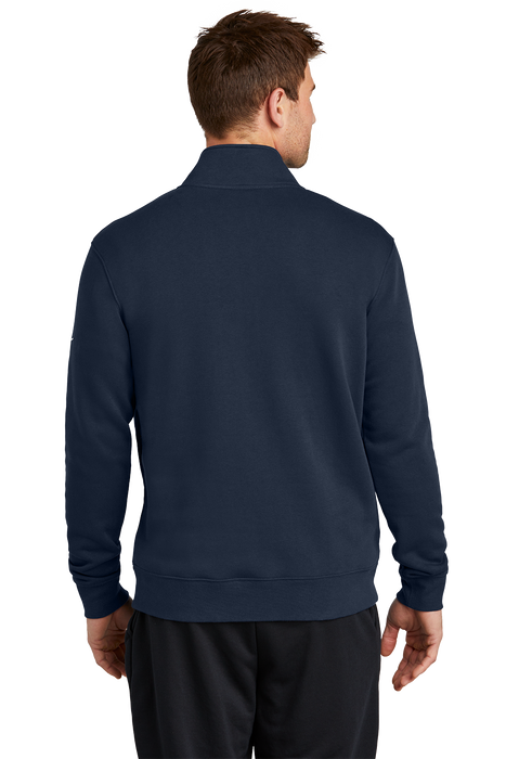 NKDX6718 Nike Club Fleece Sleeve Swoosh 1/2-Zip