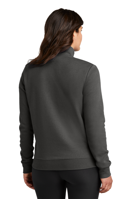 NKDX6720 Nike Women's Club Fleece Sleeve Swoosh 1/2-Zip