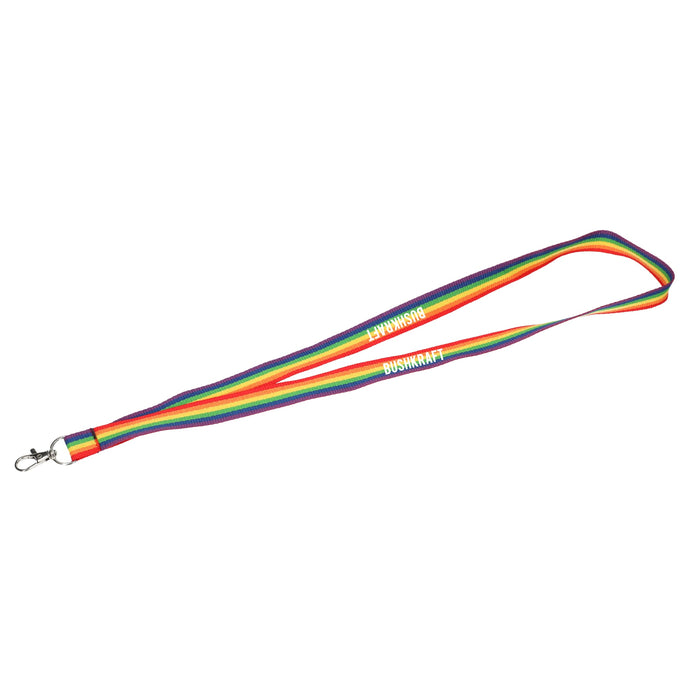 Recycled Polyester Rainbow Lanyard