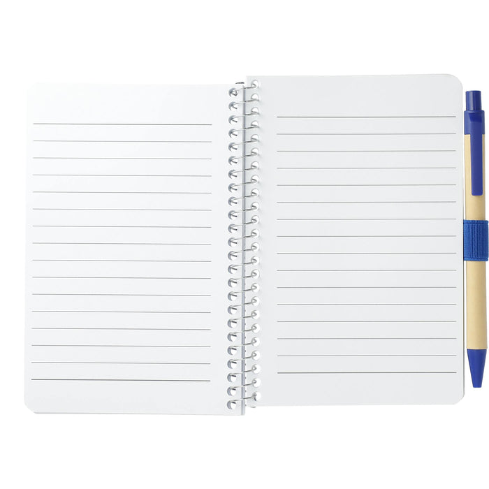4" x 6" FSC® Mix Pocket Spiral Notebook with Pen