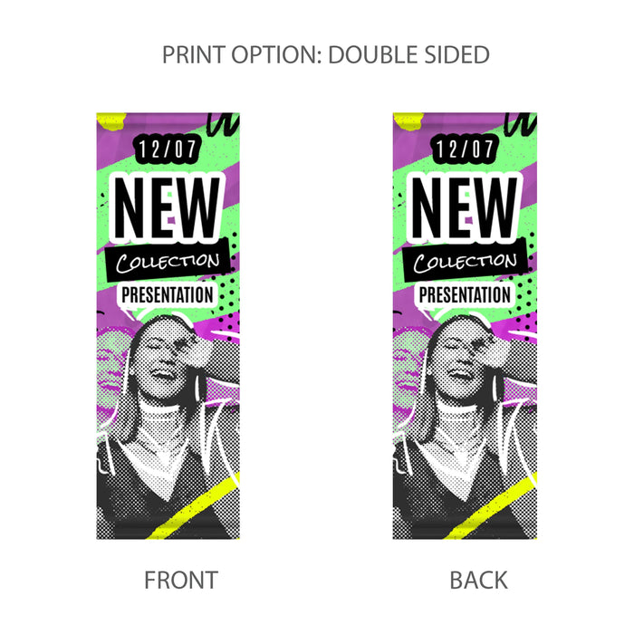 Street Pole Double Sided Banner 24" x 72"