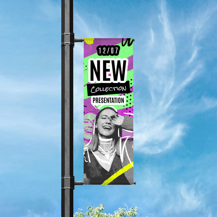 Street Pole Double Sided Banner 24" x 72"