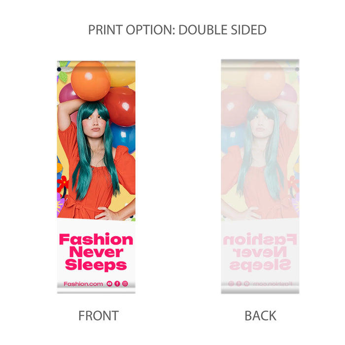 Street Pole Single Sided Banner 24" x 72"