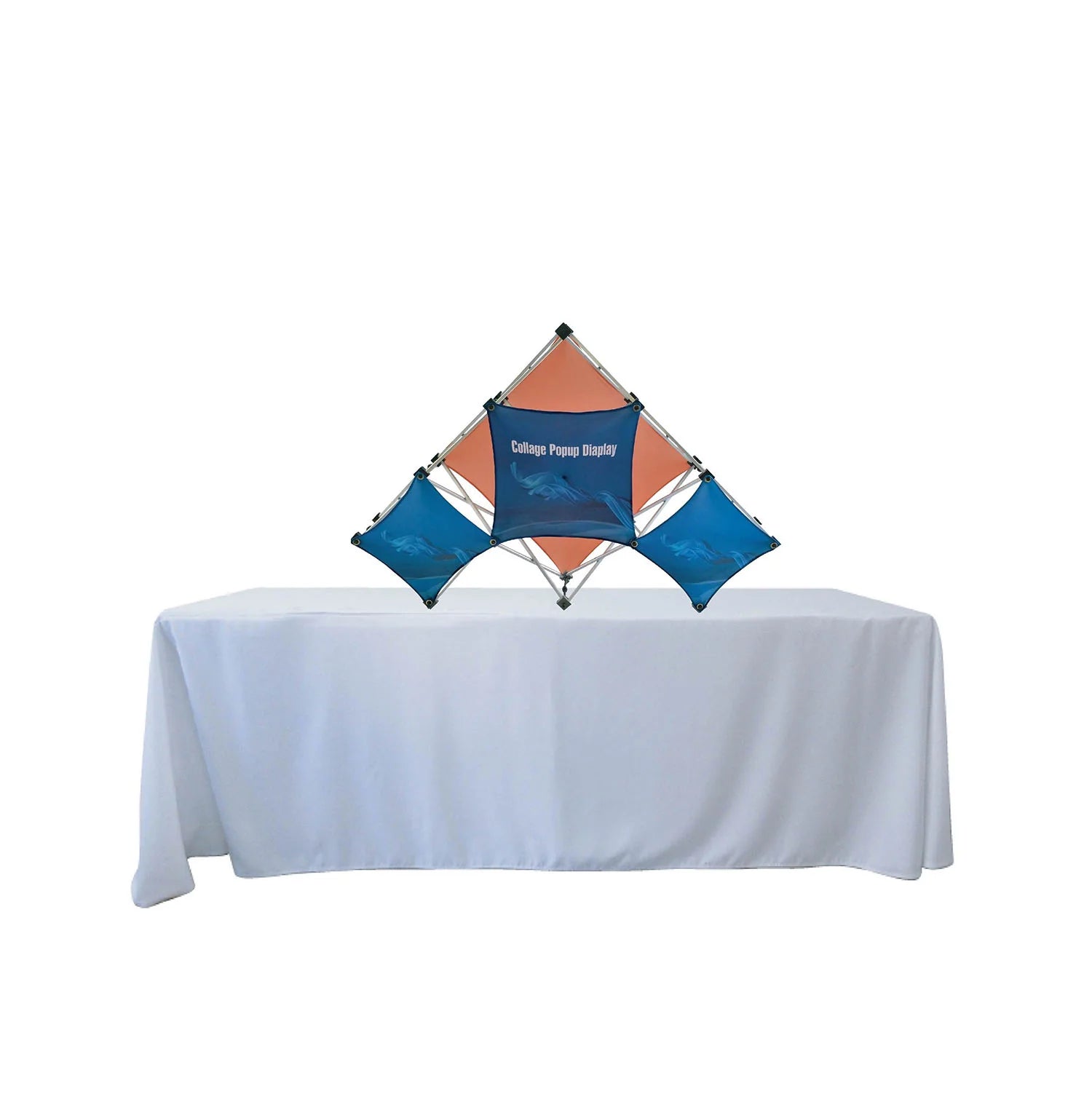 Triangular Table Display Paper Triangular GeoMicro Table Top Display Kit — Fully Promoted Davie