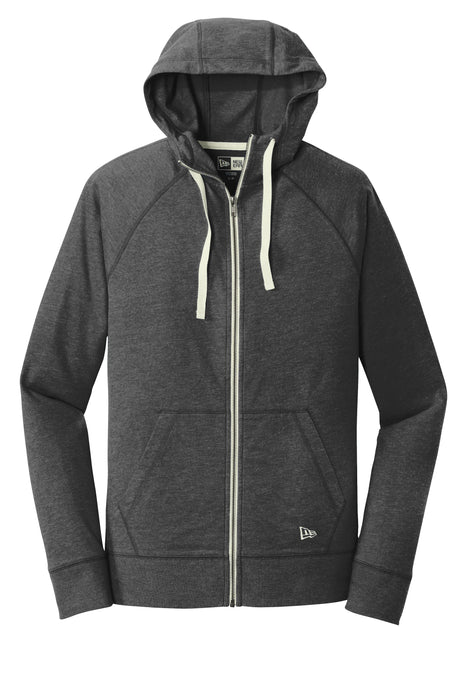 NEA122 New Era® Sueded Cotton Full-Zip Hoodie