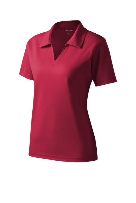 L469 Sport-Tek® Ladies Dri-Mesh® V-Neck Polo