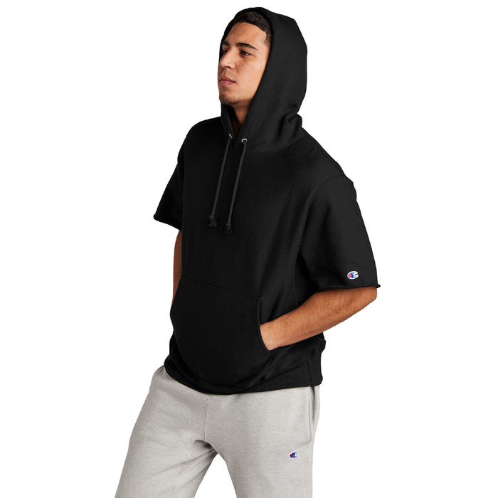 S101SS Champion ® Reverse Weave ® Short Sleeve Hooded Sweatshirt