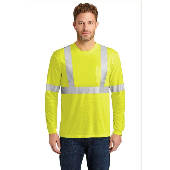 CS401LS CornerStone® ANSI 107 Class 2 Long Sleeve Safety T-Shirt