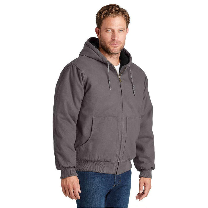 CSJ41 CornerStone® Washed Duck Cloth Insulated Hooded Work Jacket