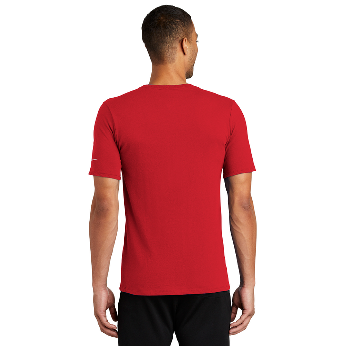 Nike Dri-Fit Cotton/Poly Long Sleeve Tee. NKBQ5230 (White) XL
