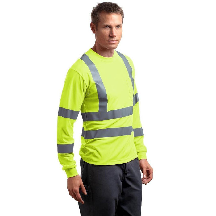 CS409 CornerStone® - ANSI 107 Class 3 Long Sleeve Snag-Resistant Reflective T-Shirt