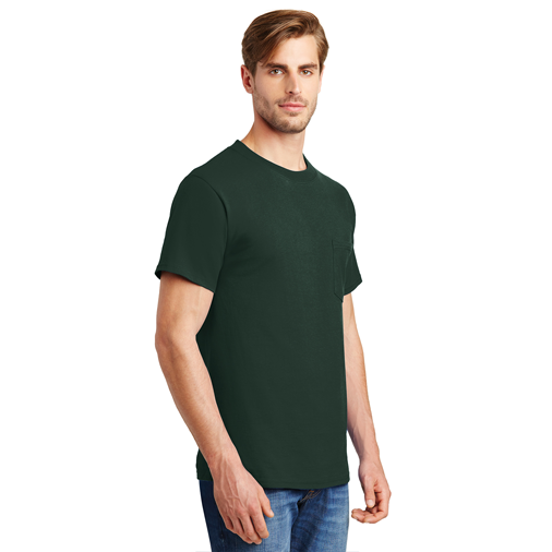 5190 Hanes® Beefy-T® - 100% Cotton T-Shirt with Pocket