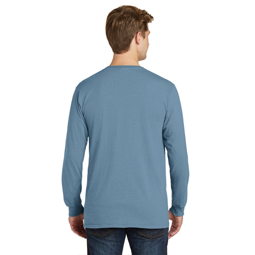 PC099LSP Port & Company® Pigment-Dyed Long Sleeve Pocket Tee