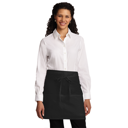A706 Port Authority® Easy Care Half Bistro Apron with Stain Release