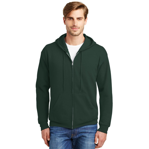 P180 Hanes® - EcoSmart® Full-Zip Hooded Sweatshirt